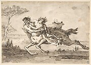Centaur Abducting a Satyress