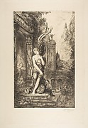 L'Homme qui court après la Fortune et celui qui l'attend dans son lit, after Gustave Moreau