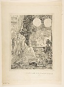 The Dream of an Inhabitant of Mongolia (La Fontaine Fables, Book XI, Fable IV), after Moreau
