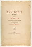 Portfolio cover and text for The Raven by Edgar Allan Poe