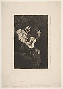 Guitarist against a Background of Demons (Blind Guitarist)