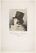 Francisco Goya y Lucientes, Painter (Pintor), from The Caprices (Los Caprichos), plate 1