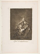 How They Pluck Her! (¡Qual la Descañonan!), from The Caprices (Los Caprichos), plate 21