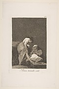 It Is Nicely Stretched (Bien Tirada Está), from The Caprices (Los Caprichos), plate 17