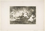 They Escape through the Flames (Escapan entre las llamas), from The Disasters of War (Los Desastres de la Guerra), plate 41