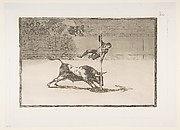 The Agility and Audacity of Juanito Apinani in the Ring at Madrid (Ligereza y atrevimiento de Juanito Apinani en la de Madrid), from The Bullfight, plate 20