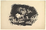 Once Upon a Midnight Dreary. Illustration to The Raven by Edgar Allan Poe