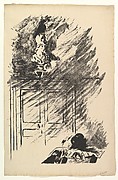 Perched upon a Bust of Pallas. Illustration to The Raven by Edgar Allan Poe