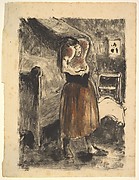 Woman Arranging Her Hair