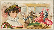 Ancient Tournament, from the Games and Sports series (N165) for Old Judge Cigarettes
