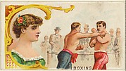 Boxing, from the Games and Sports series (N165) for Old Judge Cigarettes