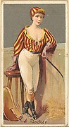 Jockey, from the Occupations for Women series (N166) for Old Judge and Dogs Head Cigarettes