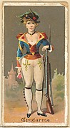 Gendarme, from the Occupations for Women series (N166) for Old Judge and Dogs Head Cigarettes