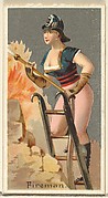Fireman, from the Occupations for Women series (N166) for Old Judge and Dogs Head Cigarettes