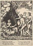 Daphne and Peneus from The Story of Apollo and Daphne