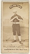 Clarkson, Pitcher, Chicago, from the Old Judge series (N172) for Old Judge Cigarettes