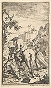Trulla Attacking Hudibras (Seventeen Small Illustrations for Samuel Butler's Hudibras, no. 4)