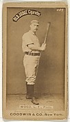 George A. Wood, Left Field, Philadelphia, from the Old Judge series (N172) for Old Judge Cigarettes