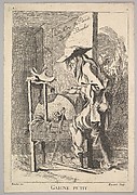 Reverse copy of the Frontispiece: Gaigne Petit, from Le Cris de Paris (The Cries of Paris), plate 1
