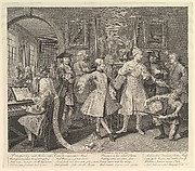 A Rake's Progress, Plate 2
