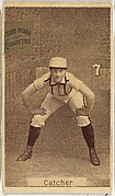 Card 7, Catcher, from the series "Women Baseball Players" (N508), issued by Pacholder Tobacco to promote Sub Rosa Cigarettes
