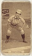 Card 6, Short Stop, from the series "Women Baseball Players" (N508), issued by Pacholder Tobacco to promote Dixie Cigarettes