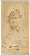 Card 306, Jeffreys Lewis, from the Actors and Actresses series (N45, Type 1) for Virginia Brights Cigarettes