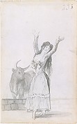 A Young Woman and a Bull