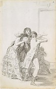 Weeping Woman and Three Men