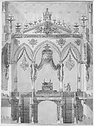 Elevation of Rood Screen with Throne of Louis XVIII, Reims Cathedral