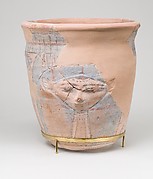 Blue-painted Hathor Jar from Malqata
