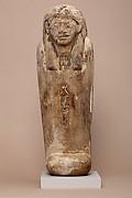 Anthropoid-coffin-form canopic container inscribed with the name of Duamutef