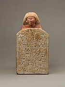 Statue of Roy Chanting the Solar Hymn Written on His Stela