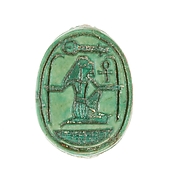 Scarab Inscribed with a Hieroglyphic Motif