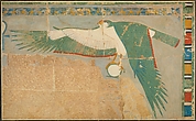Facsimile of a falcon protecting the king