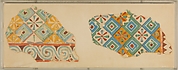 Two Fragments of Ceiling Patterns, Tomb of Senenmut