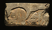 Relief block with the heads of three Libyans