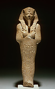 Shabti of Amenhotep II Holding Two Ankhs
