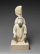 Statue of a seated baboon