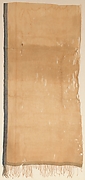 Length of Fringed Cloth with Blue and Red Dye