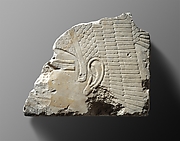 Relief fragment with the head of a goddess