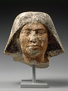 Head of a statue of an older man