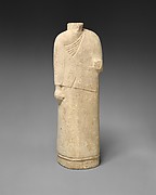 Incomplete figure in draped costume