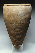 Rough ware storage jar