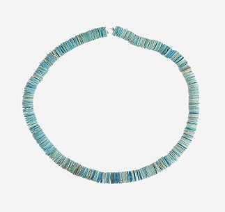 String of Large Flat Disk Beads