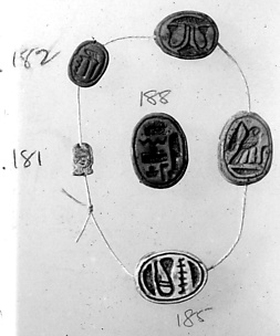 Bead plaque, cartouche