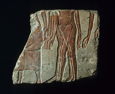 Relief with men following an official