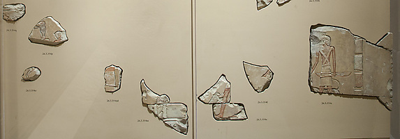Relief scene of monkeys and baboons from the tomb of Khety