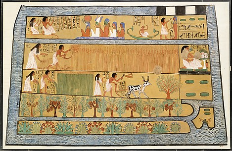 Sennedjem and Iineferti in the Fields of Iaru, Tomb of Sennedjem