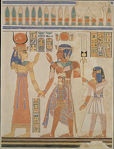 Ramesses III and Prince Amenherkhepeshef before Hathor, Tomb of Amenherkhepeshef